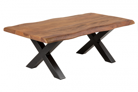 Masuta de cafea din lemn masiv de salcam Mammut, 110 cm