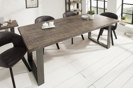 Mese bucatarie & dining - Masa dining dreptunghiulara Iron Craft cu blat din lemn de mango, 160 cm
