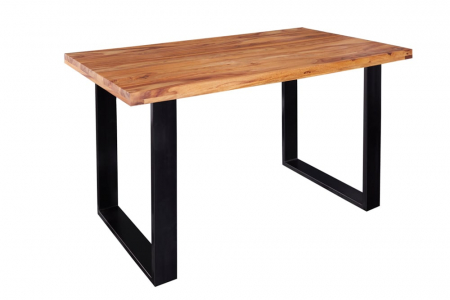 Mese bucatarie & dining - Masa dining dreptunghiulara Iron Craft cu blat din lemn de Sheesham, 120 cm
