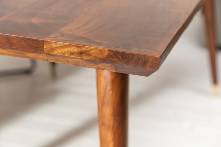 Masa dining dreptunghiulara Mystic Living cu blat din lemn de salcam, 160 cm [5]