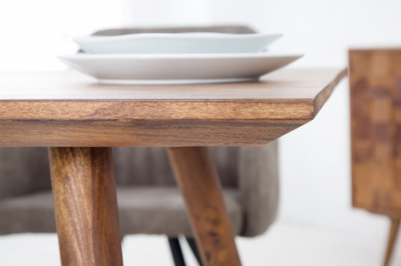 Masa dining dreptunghiulara Mystic Living cu blat din lemn de Sheesham, 160 cm [4]