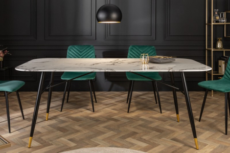 Masa dining dreptunghiulara Paris cu blat din sticla securizata, 180 cm [3]