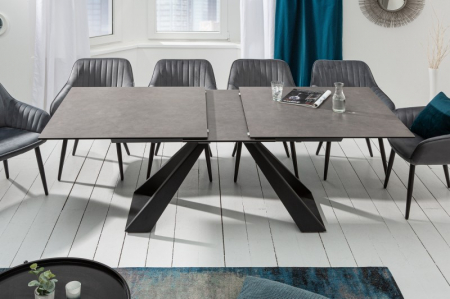 Masă dining extensibilă antracit cu blat de ceramică Concord, 180-230 cm [3]