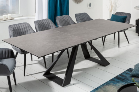 Masă dining extensibilă antracit cu blat de ceramică Concord, 180-230 cm [1]