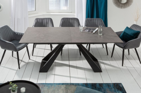 Masă dining extensibilă antracit cu blat de ceramică Concord, 180-230 cm [2]