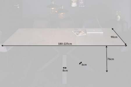 Masă dining extensibilă cu blat de ceramică Eternity, 180-225 cm [6]