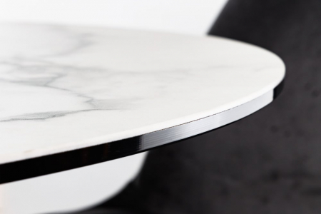 Masa dining rotunda cu blat din ceramica Ellipse [8]