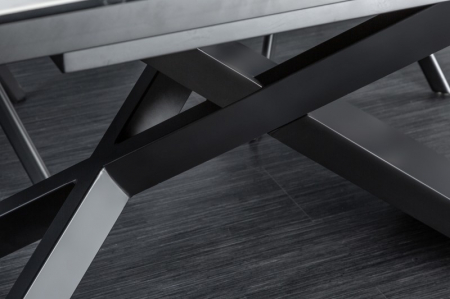 Masă dining extensibilă albă cu blat de ceramică Euphoria, 180-220-260 cm [5]