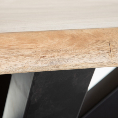 Masă dining Wood cu blat din lemn masiv de salcâm, 200 cm [5]