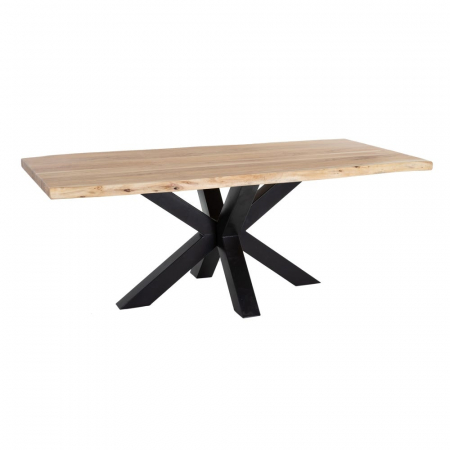Dining - Masă dining Wood cu blat din lemn masiv de salcâm, 200 cm