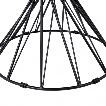Masă dining rotundă blat de sticlă securizată și metal 120 X 120 X 75 CM [6]