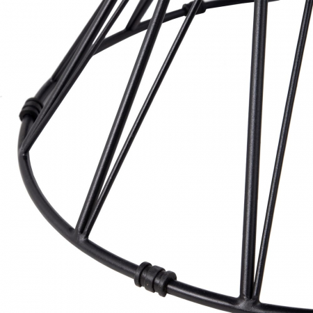 Masă dining rotundă blat de sticlă securizată și metal 120 X 120 X 75 CM [7]
