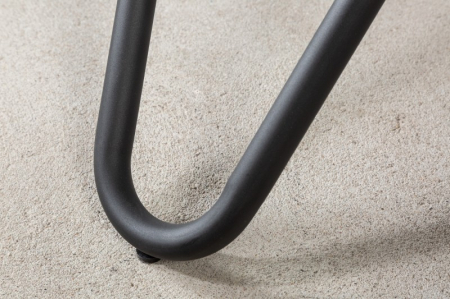 Masa dining rotunda ELLIPSE cu blat din ceramica si picioare metalice, antracit [3]