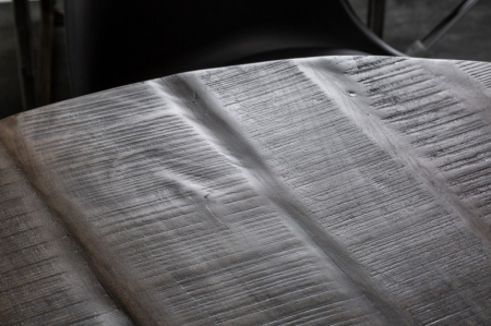 Masa dining rotunda Iron Craft cu blat din lemn de mango, 120 cm [3]