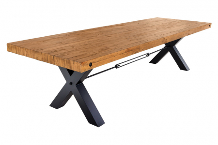Mese bucatarie & dining - Masă dining Thor cu blat din lemn masiv de pin, 300 cm