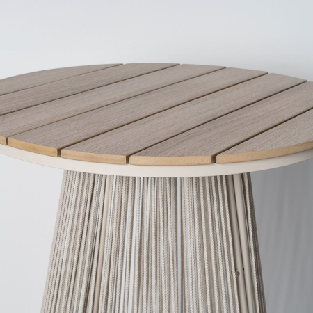 Masa de exterior înaltă polywood- rattan  70 x 70 x 100 cm [3]