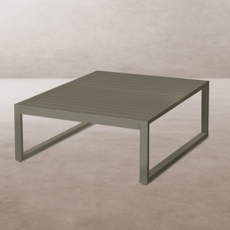 Mobilier Gradina - Masa de exterior 100 cm din aluminiu  100 x 100 x 45 cm