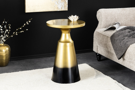 Masă laterală ABSTRACT 40cm aurie cu patină [2]