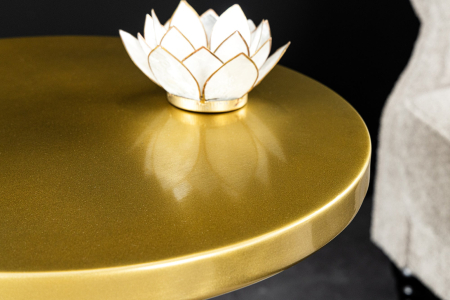 Masă laterală ABSTRACT 40cm aurie cu patină [4]