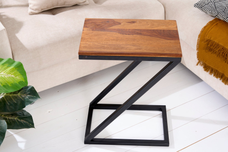 Masă laterală BUTLER 60cm design Z lemn sheesham [3]