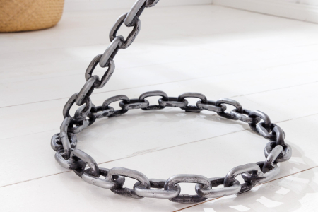 Masă laterală CHAIN 55cm cu blat de sticlă [5]