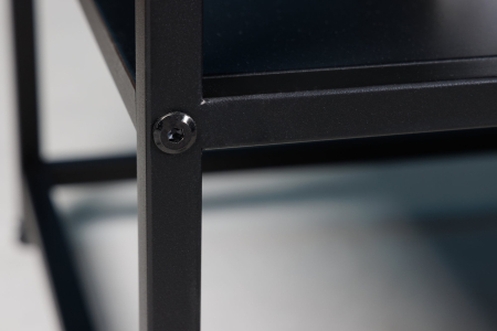 Masă laterală DURA STEEL 50cm metal vopsit negru în câmp electrostatic  [4]