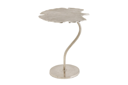 Masute de cafea - Masă laterală GINKGO LEAF 53cm argintie