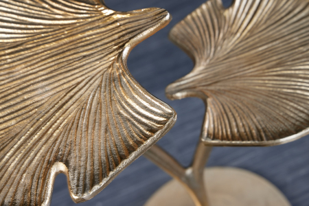 Masă laterală GINKGO LEAVES 55cm aurie [4]