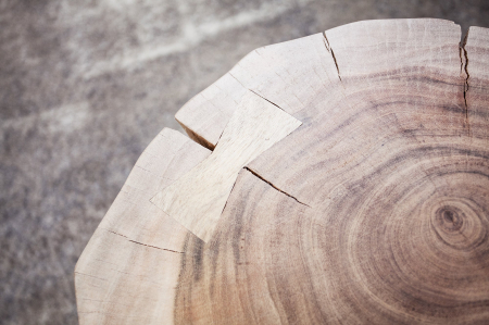 Masă laterală GOA 40cm lemn de salcâm natural [1]