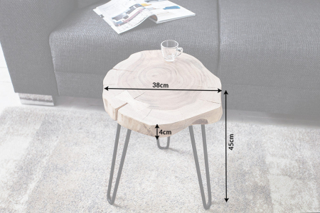 Masă laterală GOA 40cm lemn de salcâm natural [5]