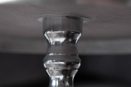 Masă laterală JARDIN Ø 55cm rotundă aluminiu argintiu [6]