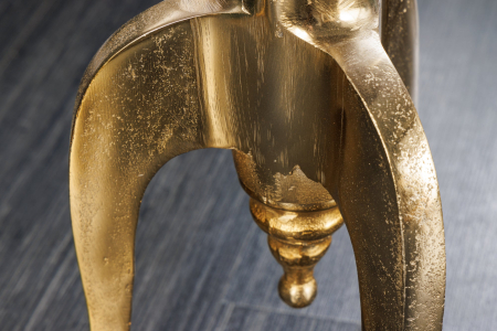 Masă laterală JARDIN Ø 55cm rotundă stil baroc aurie [6]