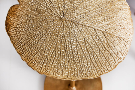 Masă laterală LEAF 40cm aurie [3]