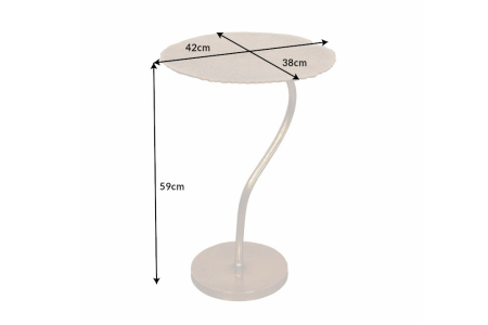 Masă laterală LEAF 40cm aurie [6]