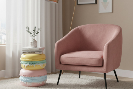 Masă laterală MACARONS 50cm din fibră de sticlă ,multicoloră. [1]