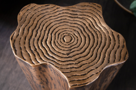 Masă laterală ORGANIC ORIENT 37-44cm aspect de trunchi auriu [4]