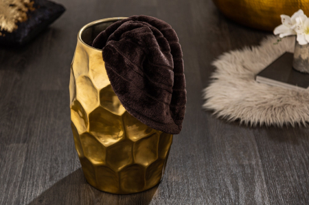 Masă laterală ORGANIC ORIENT 50cm cu efect de lovitură de ciocan aurie [2]