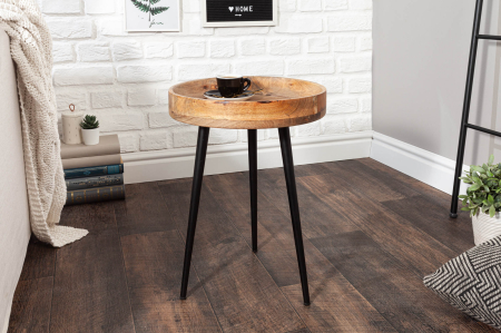 Masă laterală PURE NATURE 35cm lemn de mango natural [4]