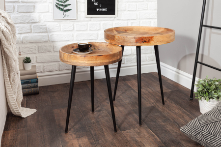 Masă laterală PURE NATURE 45cm lemn de mango natural [3]