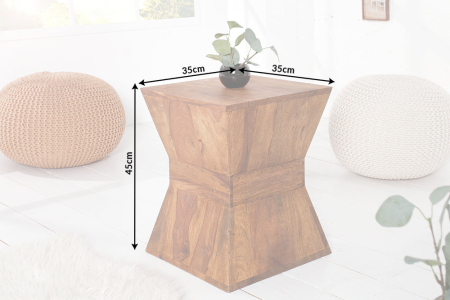Măsuță auxiliară PYRAMID 45 cm din lemn de sheesham [5]