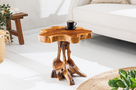 Măsuță ROOT 40 cm din lemn de tec natural [4]