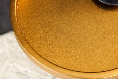 Masă laterală TRAYFUL 60cm,bază din marmură gri,cadru și blat auriu [6]