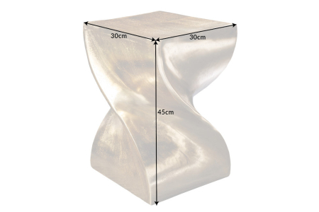 Măsuță auxiliară TWIST 45 cm din aluminiu auriu [6]