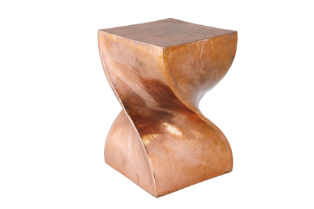 Masute de cafea - Măsuță de cafea TWIST 45 cm cu finisaj cupru marmorat