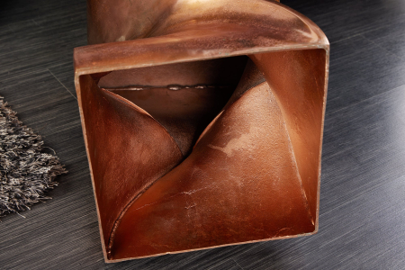 Măsuță de cafea TWIST 45 cm cu finisaj cupru marmorat [5]