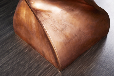 Măsuță de cafea TWIST 45 cm cu finisaj cupru marmorat [4]