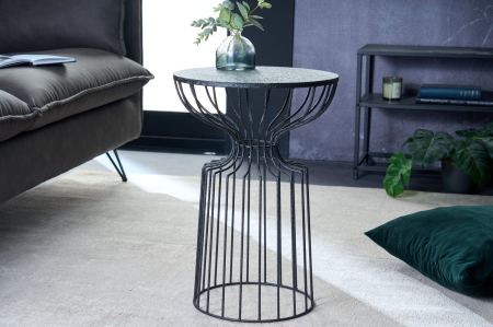 Masă laterală VARIATION 50cm, metal vopsit negru în câmp electrostatic [8]