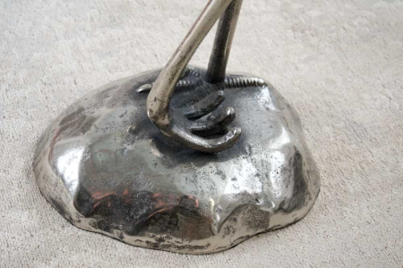 Masă laterală WILDLIFE HERON 90cm argintie [4]