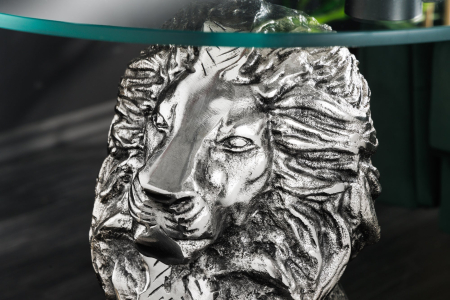 Masă laterală WILDLIFE LION 60cm argintiu antic [13]
