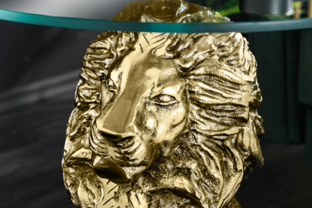 Masă laterală WILDLIFE LION 60cm auriu antic [14]